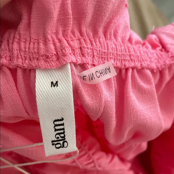 Glam Pink Crop Top with Chic Style - Picture 2 of 5